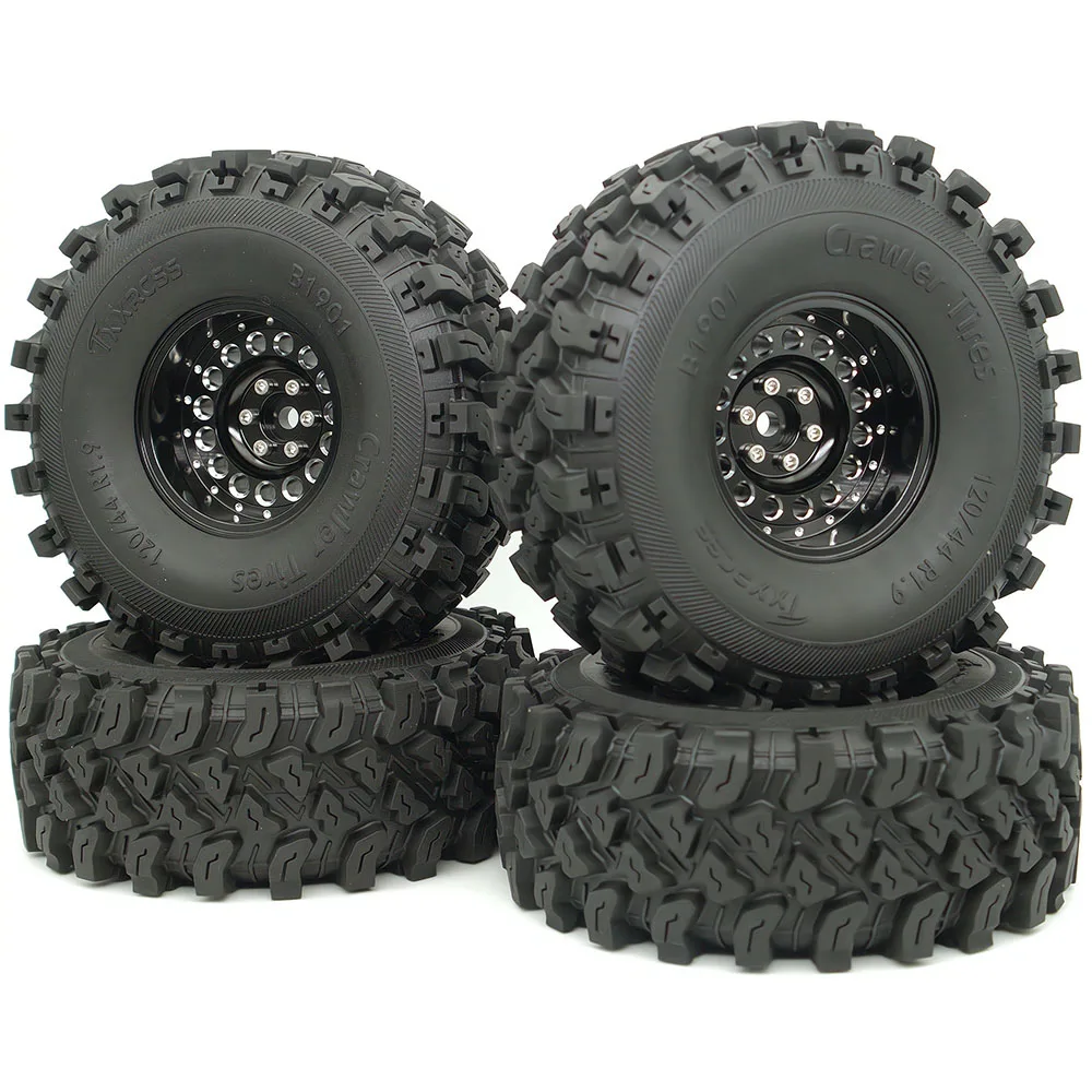 

Колеса и шины TxxRcss RC Crawler 1.9 Beadlock для бездорожья, высокие, мягкие, липкие грязевые шины Slingers и алюминиевые диски с шестигранником 12 мм для 1/10 SCX10 W