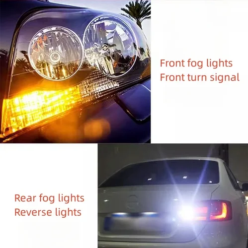 Imagen 2 del producto 2 uds HY21W 12146 bombilla de luz de intermitente de coche para Volvo XC90 V40 V60 S60