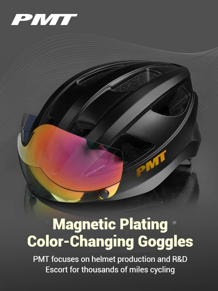 

Велосипедный шлем PMT Mido с магнитным козырьком — встроенное съемное лобовое стекло для езды на шоссейном и горном велосипеде, для мужчин и женщин