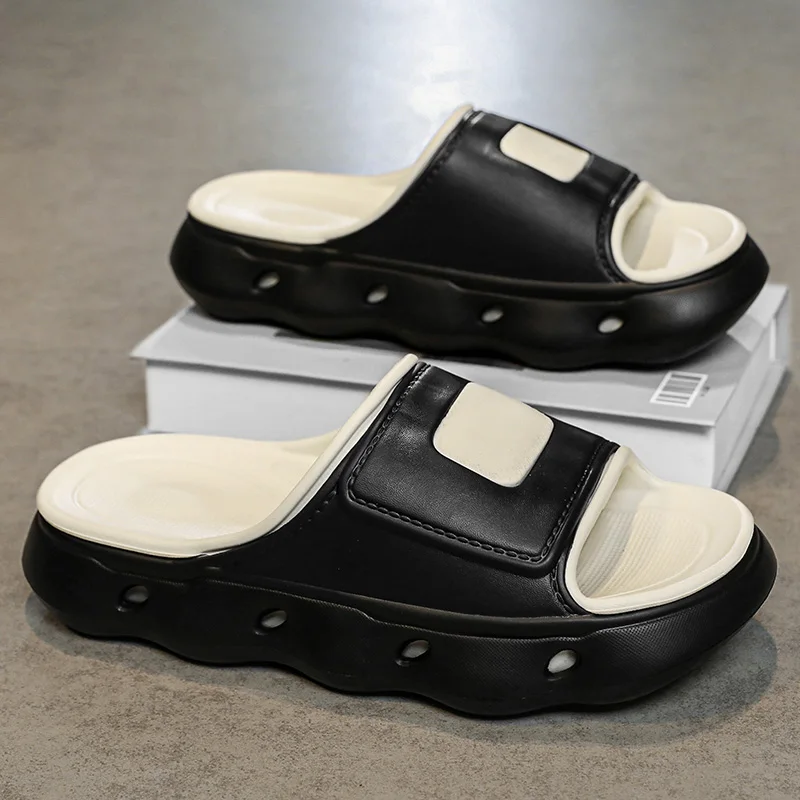 

Summer Men Slippers Platform Garden Shoes Mixed Colors Design Sandals EVA Casual Waterproof Outdoor Beach Slippers Plus Size 49