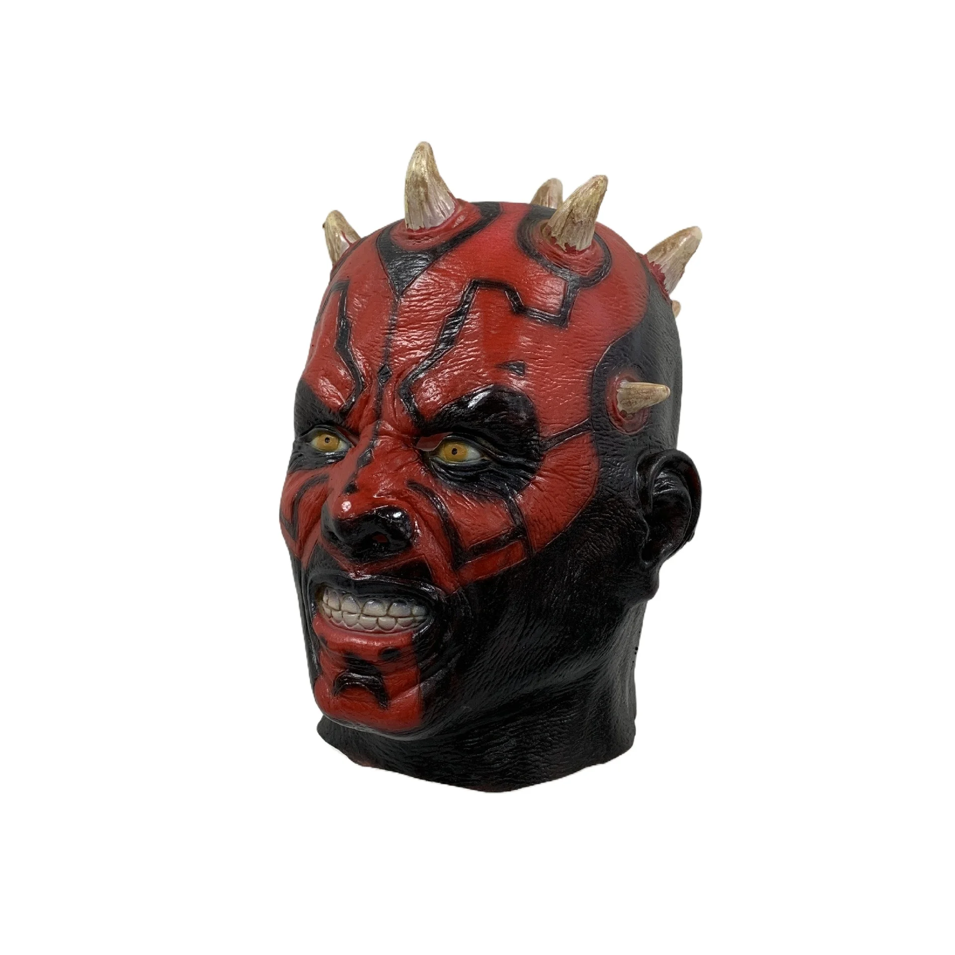 Jedi Knight Sidious Lightsaber Sith Alien Darth Maul Mask Halloween Mask Science Fiction Movie Props Darth Maul Cosplay Masques - view 4