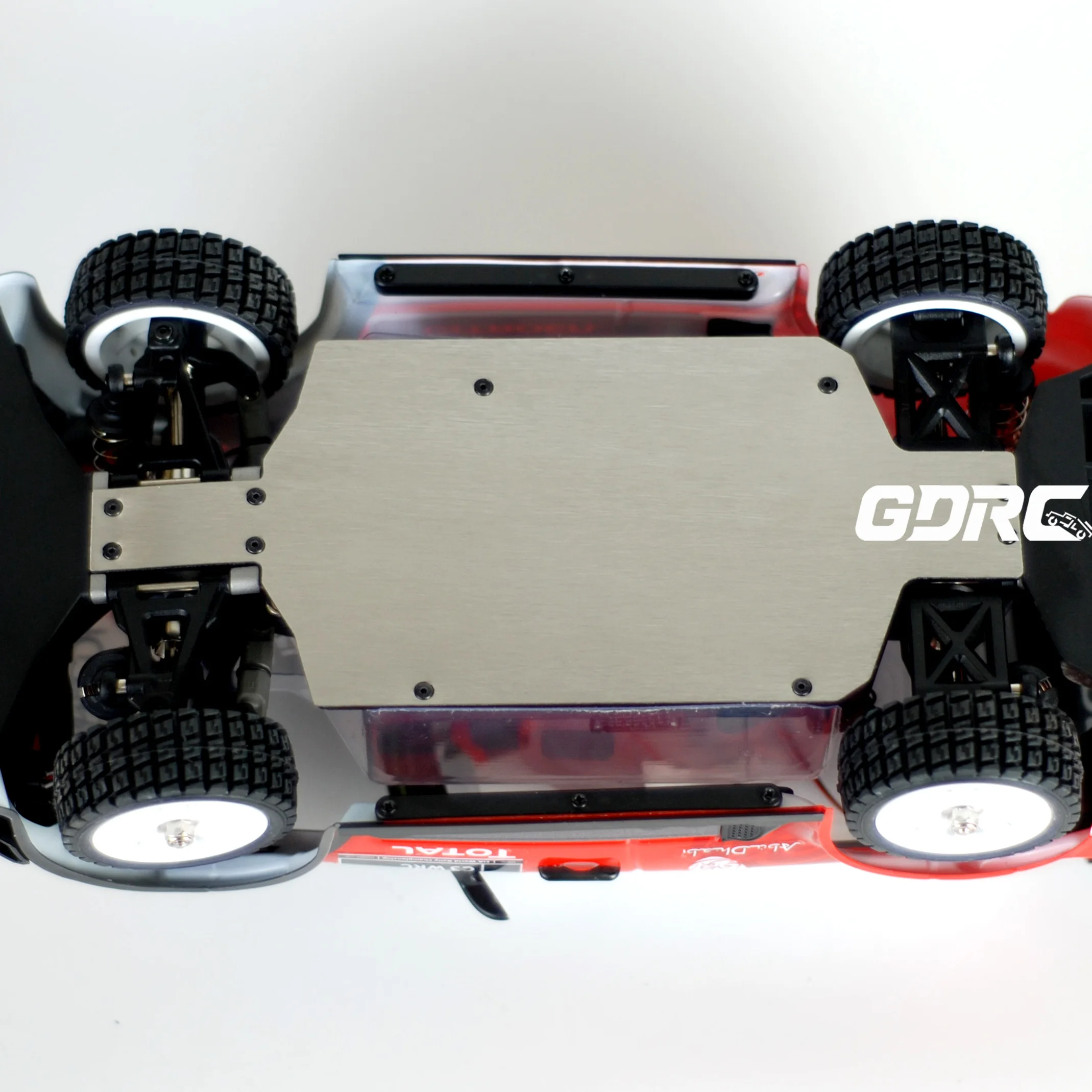 MJX 14303 14304 piezas de coche RC placa protectora de chasis armadura inferior resistente a los arañazos de acero inoxidable 14302