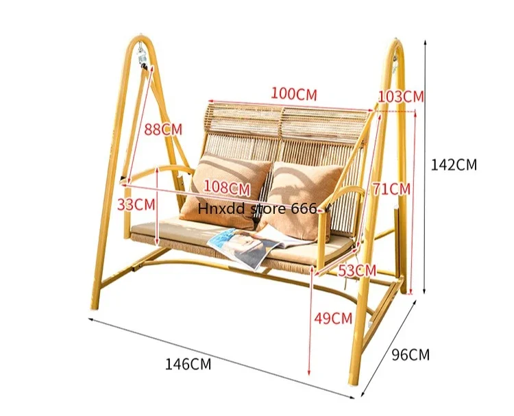 Yard Swing Chair Balcony Outdoor Garden Rocking Chair