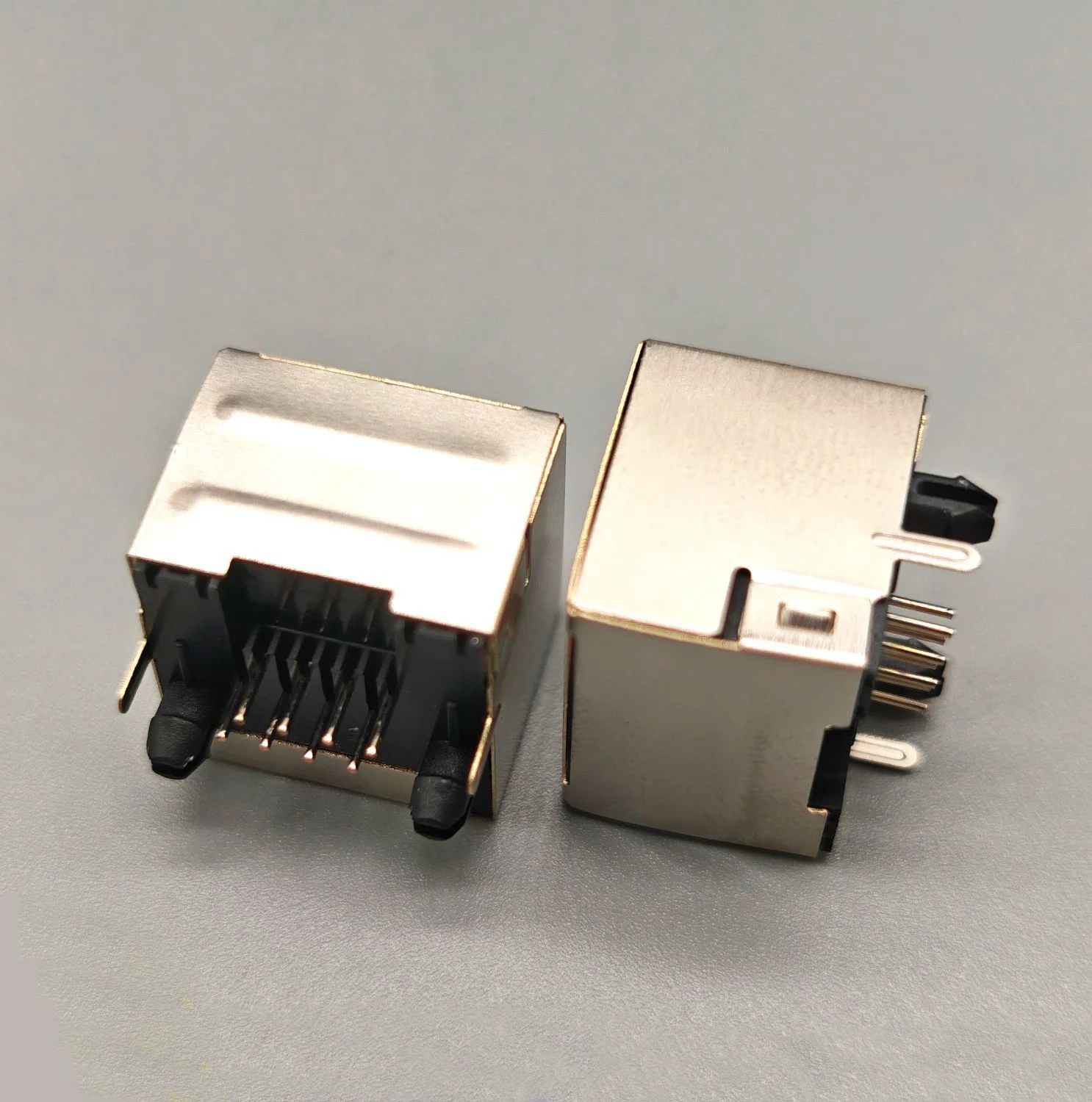 100PCS Network Interface Shield RJ45 Socket No Lamp Female 8P8C Cable No LED PCB Mount Network Internet Modular Connectors