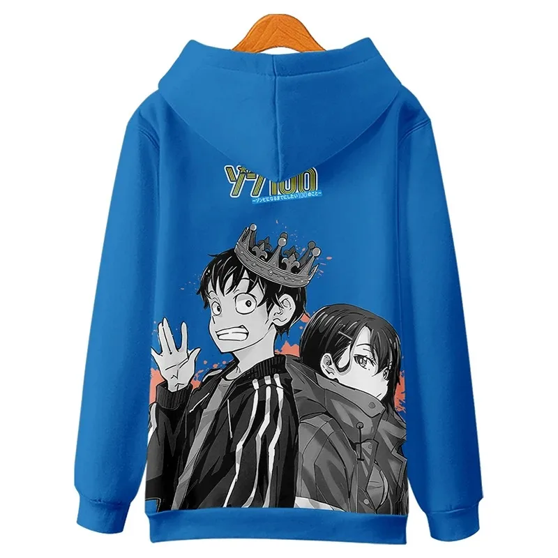 Anime Zom 100 Bucket List of The Dead Cosplay Hoodie Women Men Harajuku Sweatshirt Streetwear Hip Hop Pullover Hooded Jacket