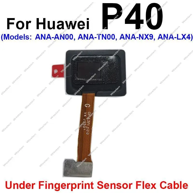 Power Button Fingerprint Sensor For Huawei P40 P40 Pro P40 Lite 5G Touch ID Home Return Button Key Sensor Connecting Flex Cable