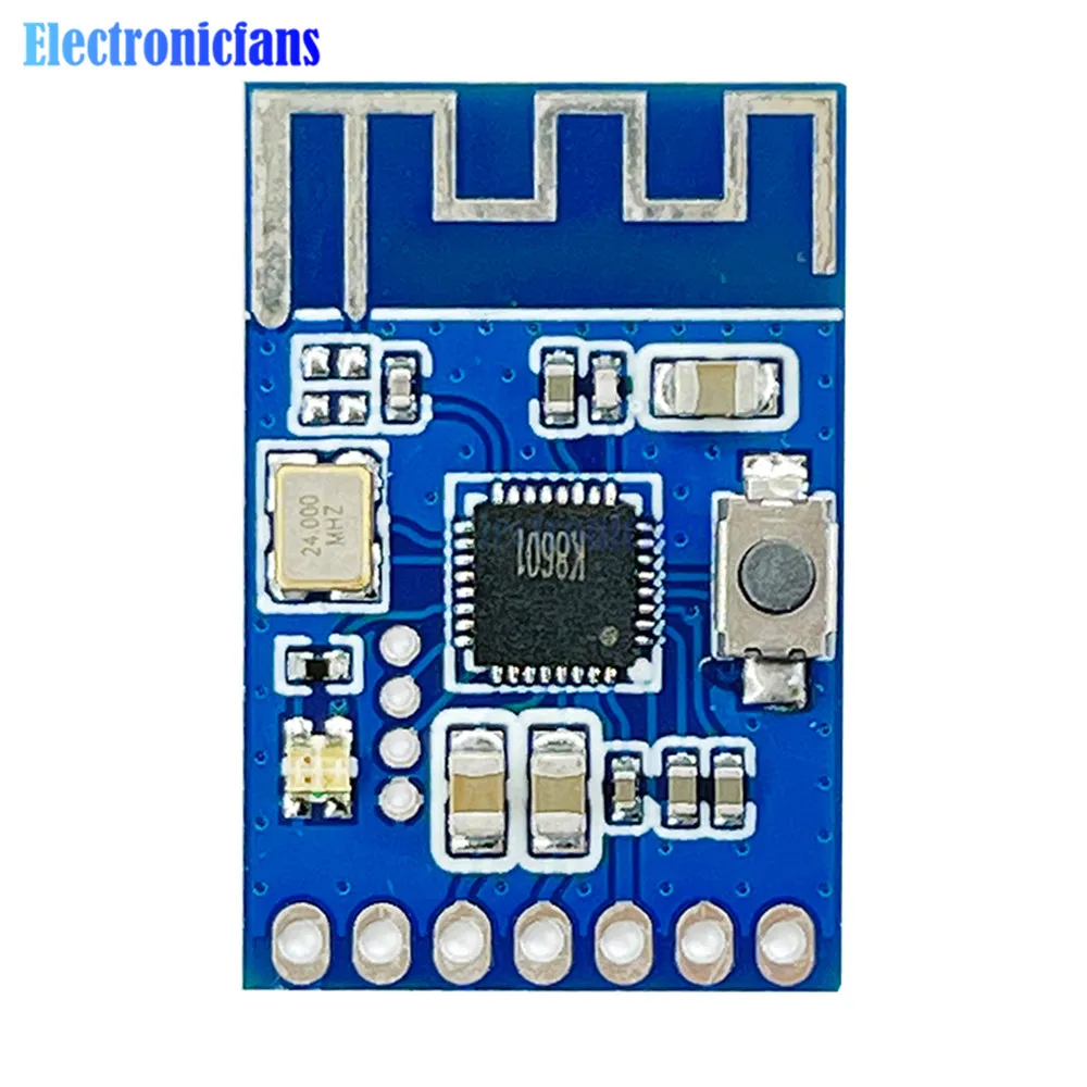 2.4G Wireless Microphone Audio Signal Transmitter Receiver Module 20Hz-20KHz RF Transceiver Board Module PCB Onboard Antenna