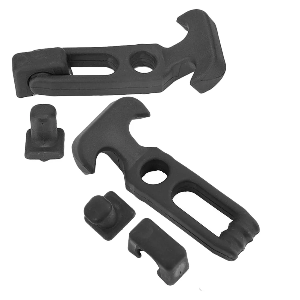 

2Pcs Rubber Elastic Shock Absorbing Latch Replacement for Toolbox Engine Hood T-Handle Hasps Durable Waterproof