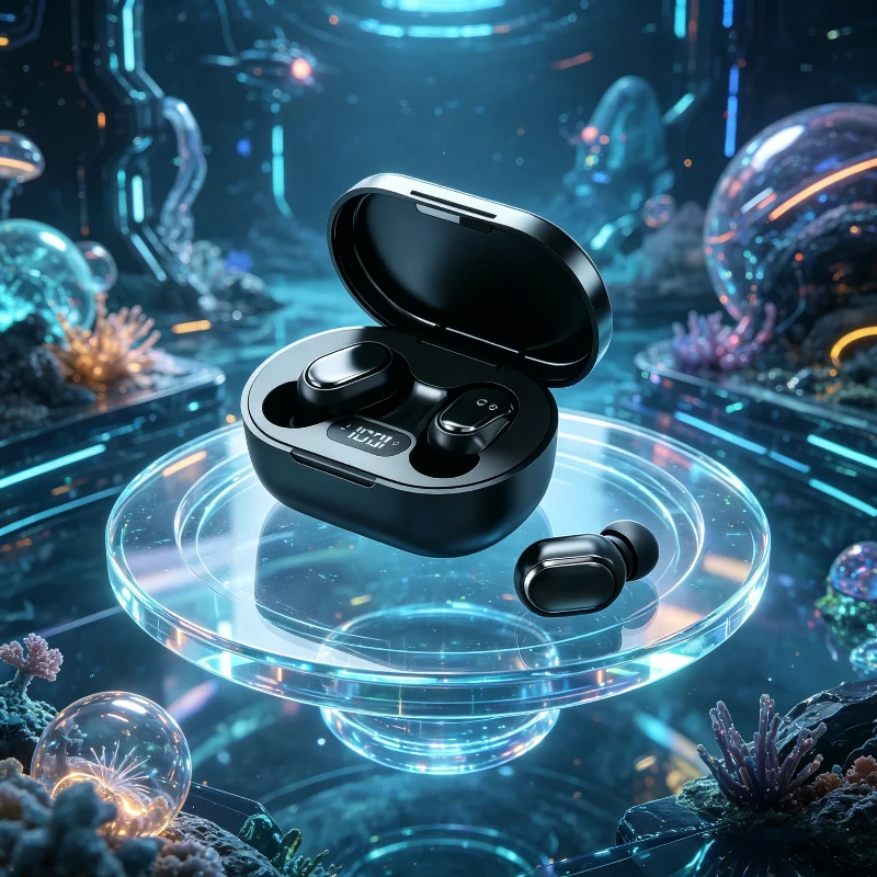 E7S TWS Earphone Bluetooth Headphones with Mic 9D Stereo Hifi Earbuds Wireless  Headse