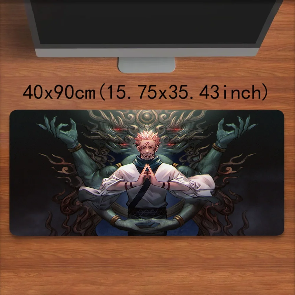 

J-Jujutsu Kaisen Anime Gaming Mouse Pad - Extra Large Non-Slip Desk Mat with Anti-Slip Base, Large Computer Mat for PC, Office,