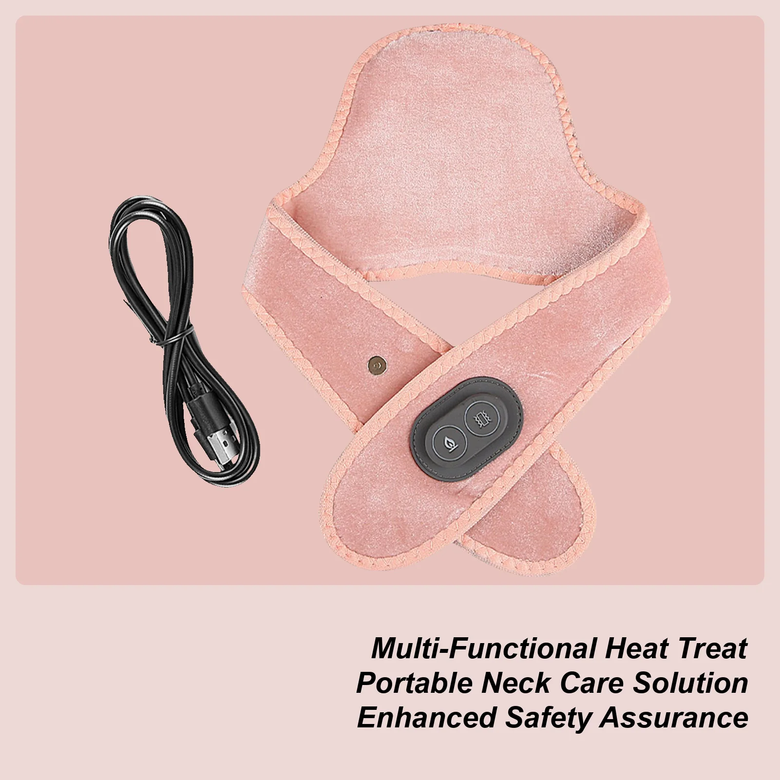 

Heating Pad For Neck Rechargeable 3 Temp Massager Neck Heat Wrap Massage Warmer For Muscle Soreness Stiffness Relaxation Men