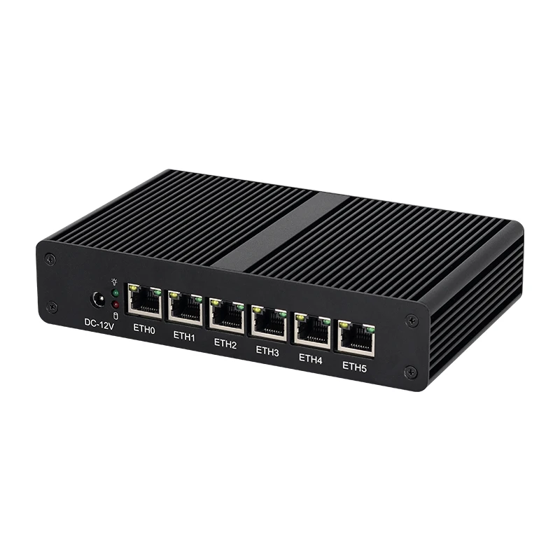 XCY mini router 6*LAN i211 NICS 1*RJ45 intel 4405U DDR4 WIN10/11 LINX Ubuntu PXE centos soft sever pfsense computer pc