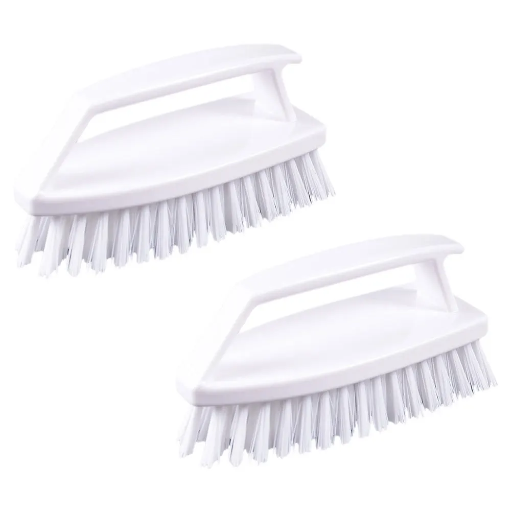 2 szt. Szczotka do czyszczenia z uchwytem, odporna na wysokie temperatury, trudna do odkształcenia, wygodny uchwyt, szczotka do płytek, butów, szczotka do szorowania obuwia