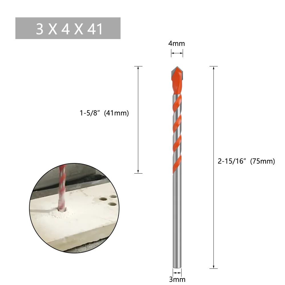riangle bully drill cement wall opening drill twist drill tungsten carbide bully multifunction drill bit