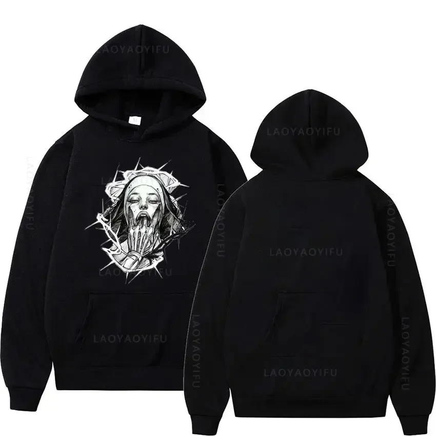 

Crazy Nun Men's Autumn Clothing Pullovers Hoodies Essentials Hoodie New & Sweatshirts Hooded Sweatshirt Shirt Graphic Hoody Y2k