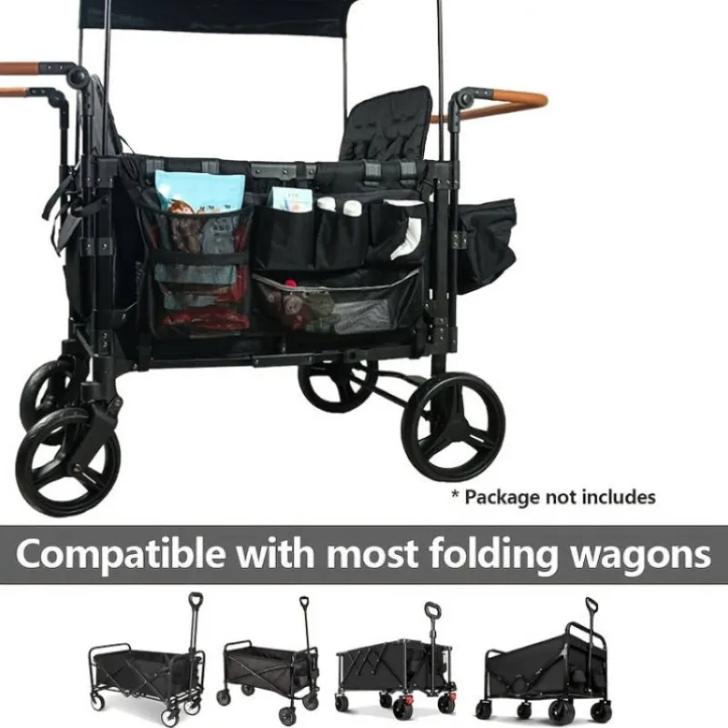 Camping Wagon Accessories Elastic Cover Net Outdoor Trolley Storage Bag Luggage Stroller Cart Elasticity Rope Net Organizer