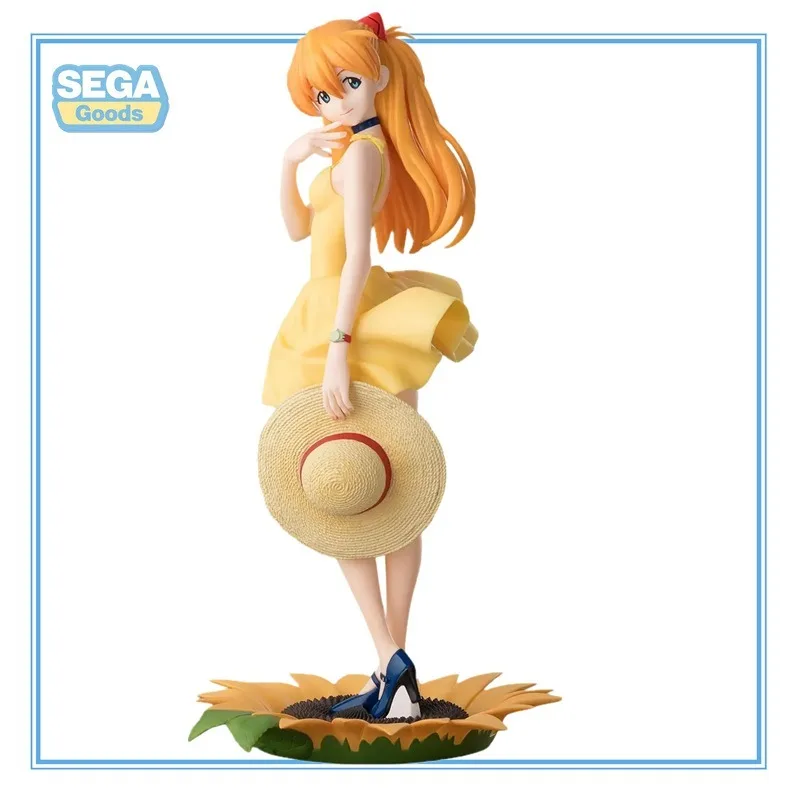 

В наличии оригинальные Sega NEON GENESIS EVANGELION Asuka Langley Soryu ПВХ аниме фигурки модель коллекция украшения игрушки