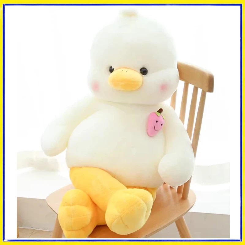 

Мягкая плюшевая подушка-утка без бренда, милая и пушистая, игрушка-кукла для сна и объятий, подарок на день рождения для девочек и подруг