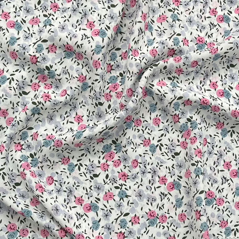 Flower Print Rayon Fabric for Sewing Clothes Dress Home Decoration By the Metre tissus liberty stoff