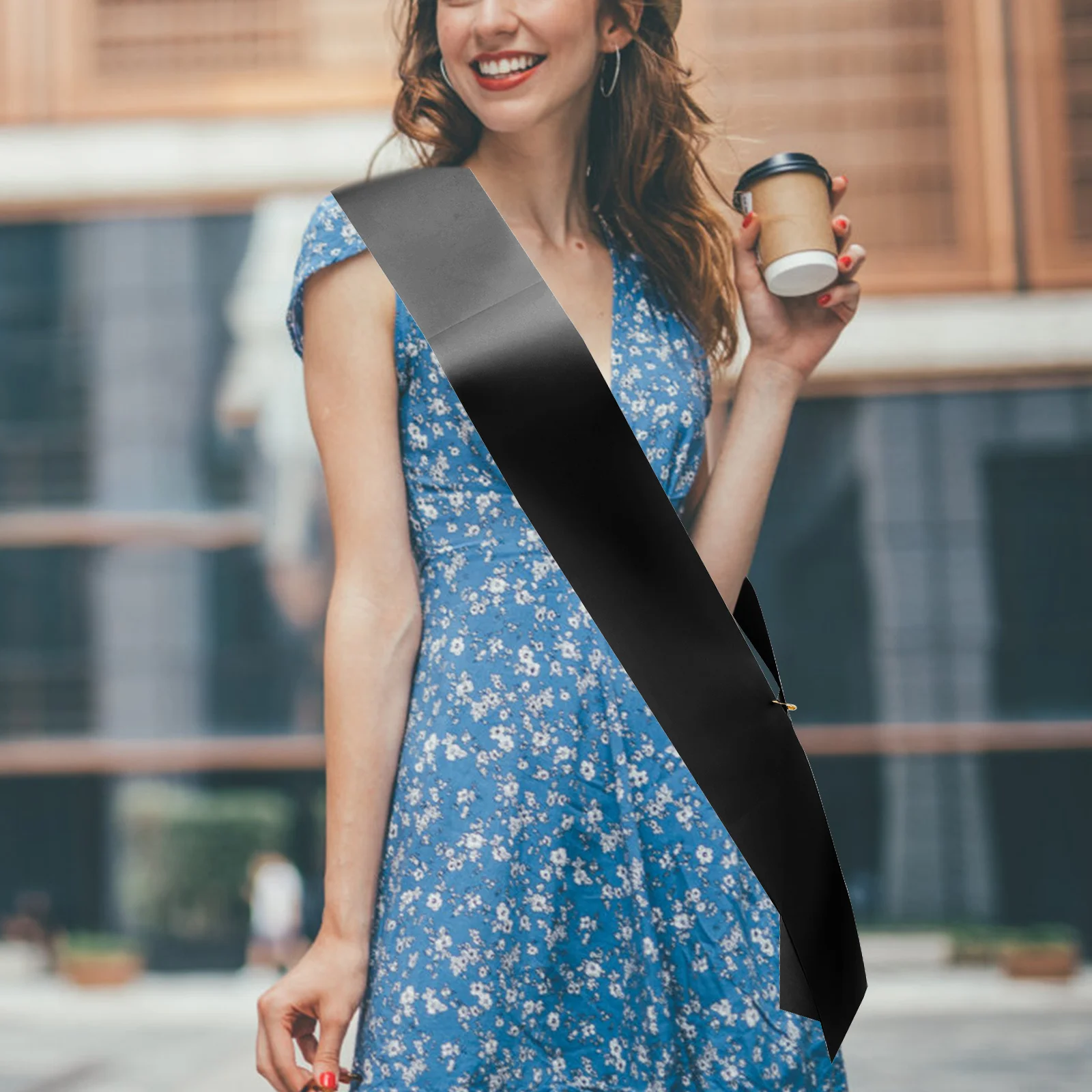 

1pc Blank Sash Multi-Function Delicate Party Diy Sash Wedding Bridal Shower Prom Pageant Event Prop Gathering Decoration Plain