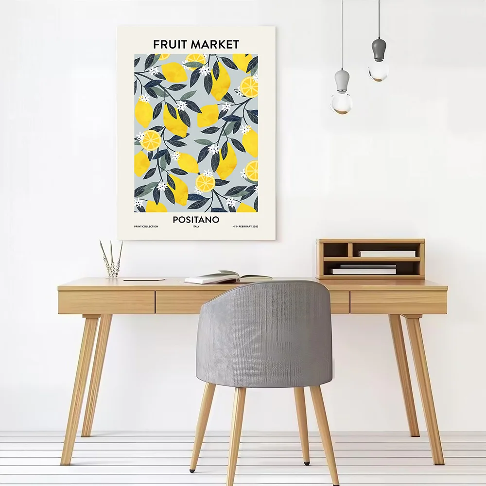 Fruit Market Positano Italy Poster Customizable Printed Canvas Painting for Pictures Wall Art Modern Living Room Paintings Mural