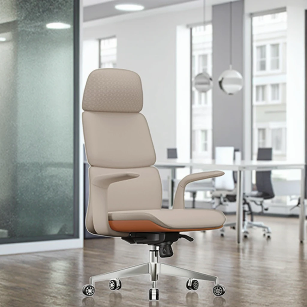 

ZC02 Heavy Duty Modern Leather High Back Manager Armrest VIP Executive Luxury Office Chair China With Wheels