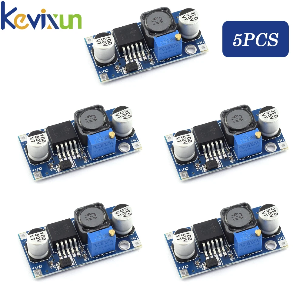 1-10PCS XL6009 4A Boost Converter Step Up Adjustable 15W 5-32V to 5-50V DC-DC Power Supply Module LM2577 Step-up Module