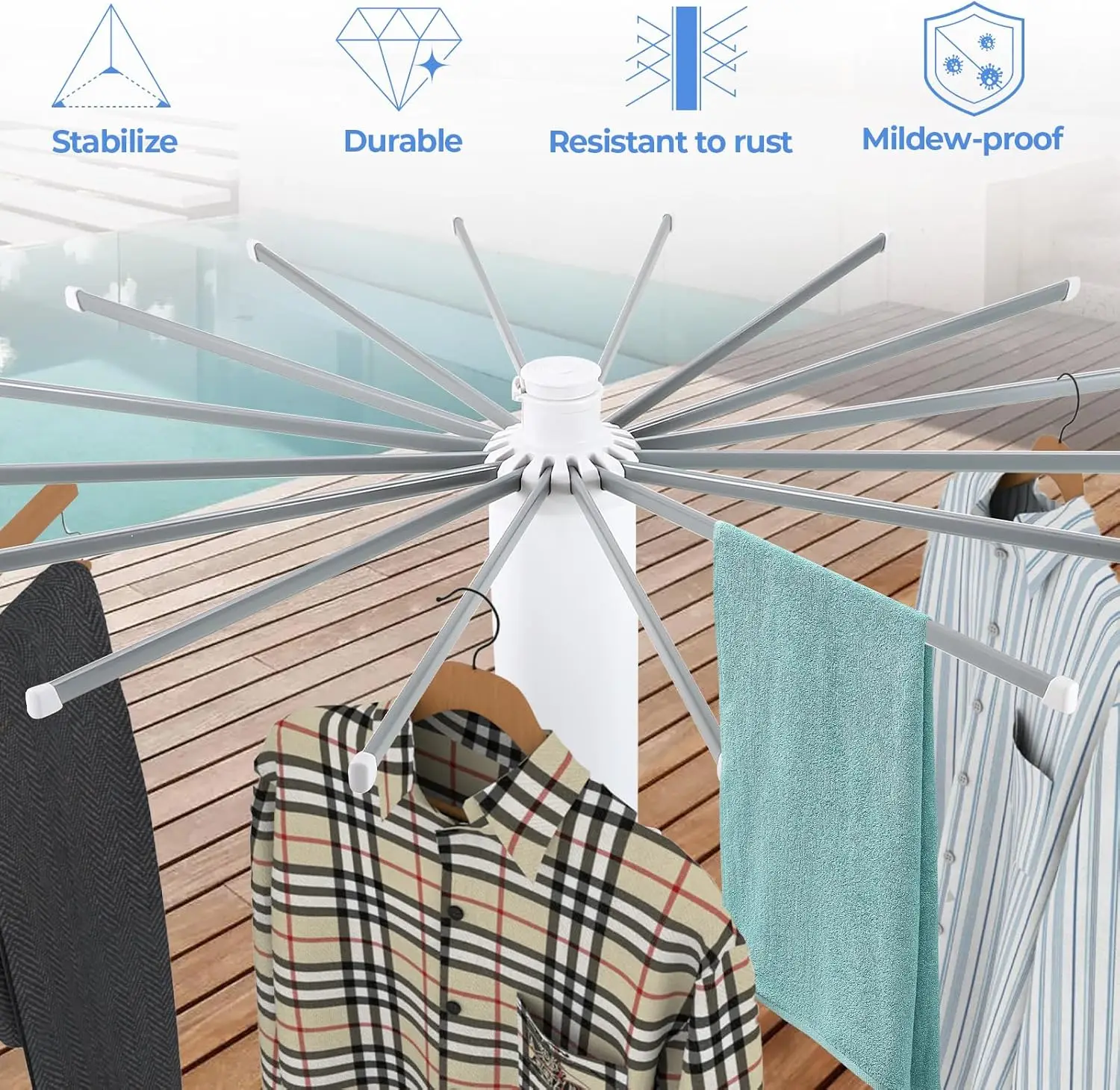 Four-Legged Clothes Drying Rack,Foldable Portable Laundry Drying Rack With Shoe Rack,Collapsible Space Saving Household Indoor