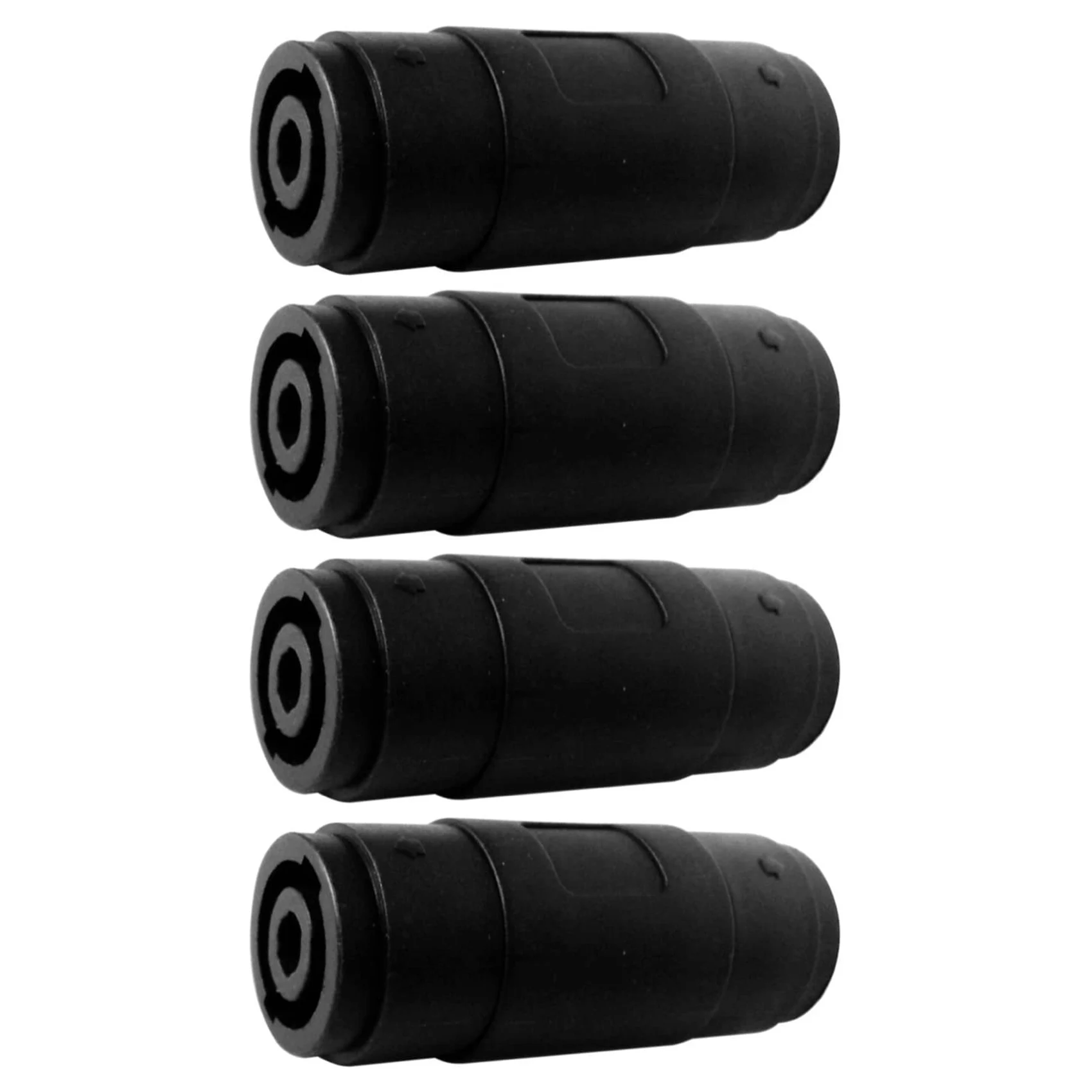 ABYL 4 pin altoparlante/amplificatore Speakon femmina-femmina connettore jack cavo accoppiatore dritto (confezione da 4)