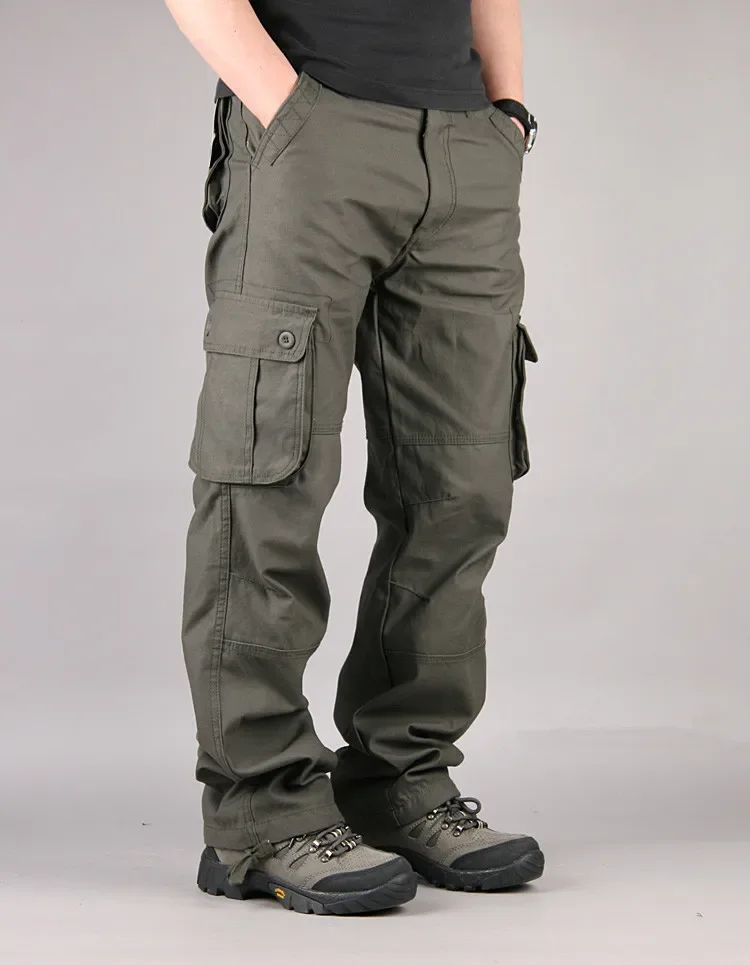 

Men's Combat Outdoor Pocket Pants Tactical Cargo Army Work Trousers Plus Size