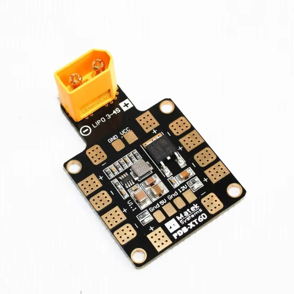 B-CUBE Niezawodny PDB XT60 - Podwójny BEC 5V/12V 4-warstwowa płytka PCB do helikopterów RC, dronów FPV, quadrocopterów, płytka rozdzielcza zasilania