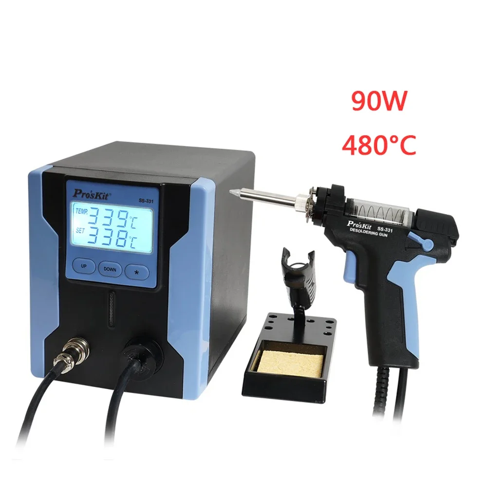 Pro\'sKit SS-331H 90W Anti-Static LCD Digital Electric Vacuum Desoldering Pump Solder Sucker Gun For PCB Circuit Board Repair