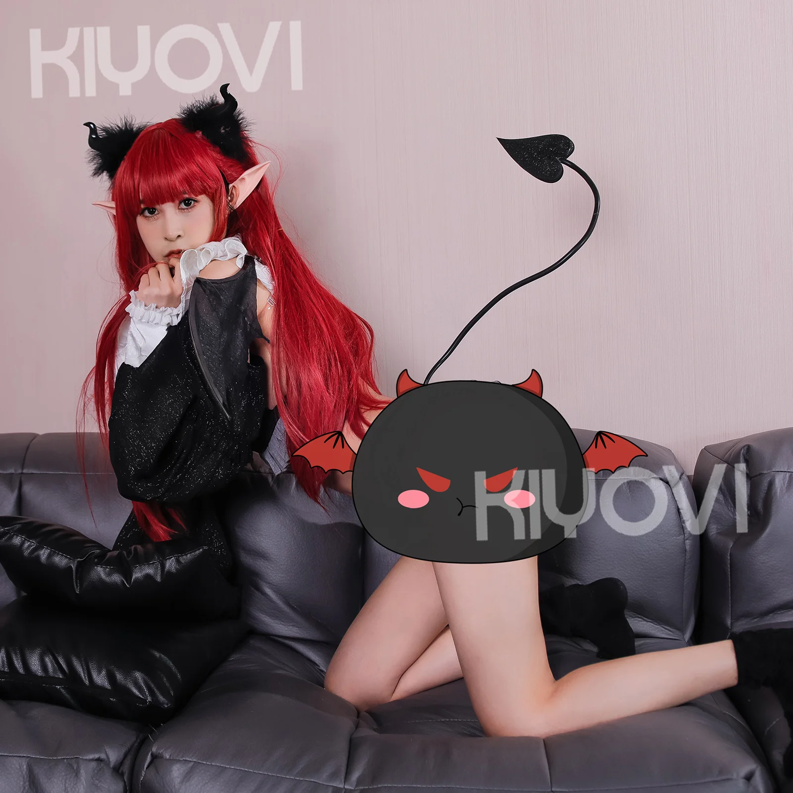 

Anime Kitagawa Marin cos Liz costume Little Devil sexy Short top with wings tail full women's clothing cosplay