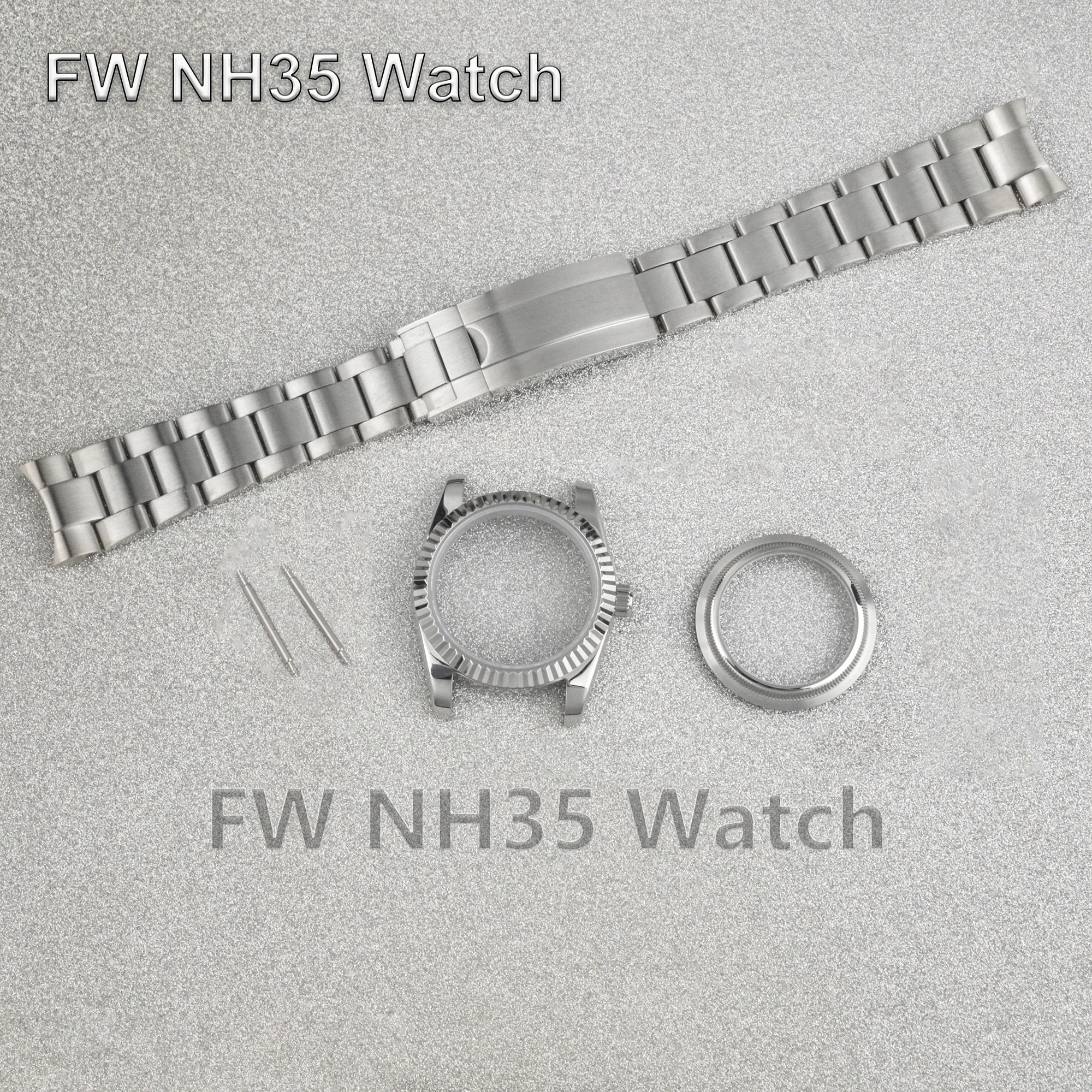 Datejust用防水時計ケース,ステンレス鋼,オイスターストラップ,mod部品,nh34,nh35,nh36ムーブメントに適合,高品質