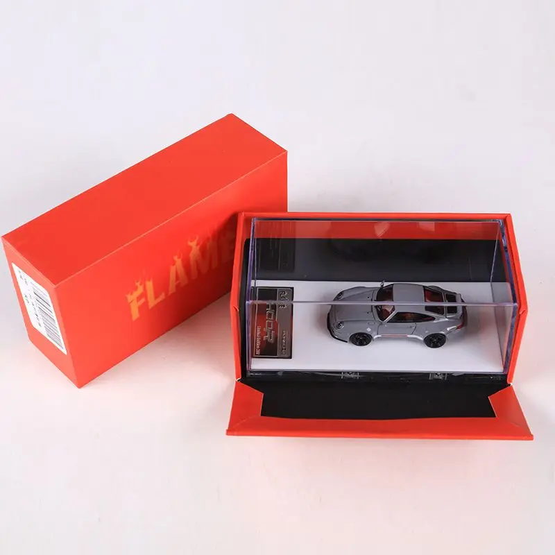 Flamme 1/64 Porsche 911 Gunther Werks 400R Legierung Spielzeug Kraftfahrzeug Druckguss Metallmodell