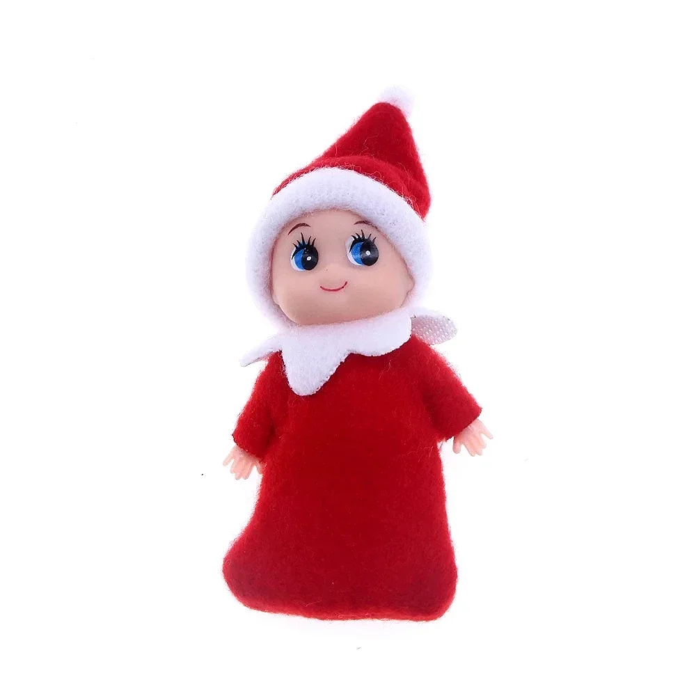 Set of 2 Naughty Little Xmas Elves Playful Elf Figure Hook and Loop Grip Elves Behavin Badly Christmas Family Elfie Toy Boy Girl