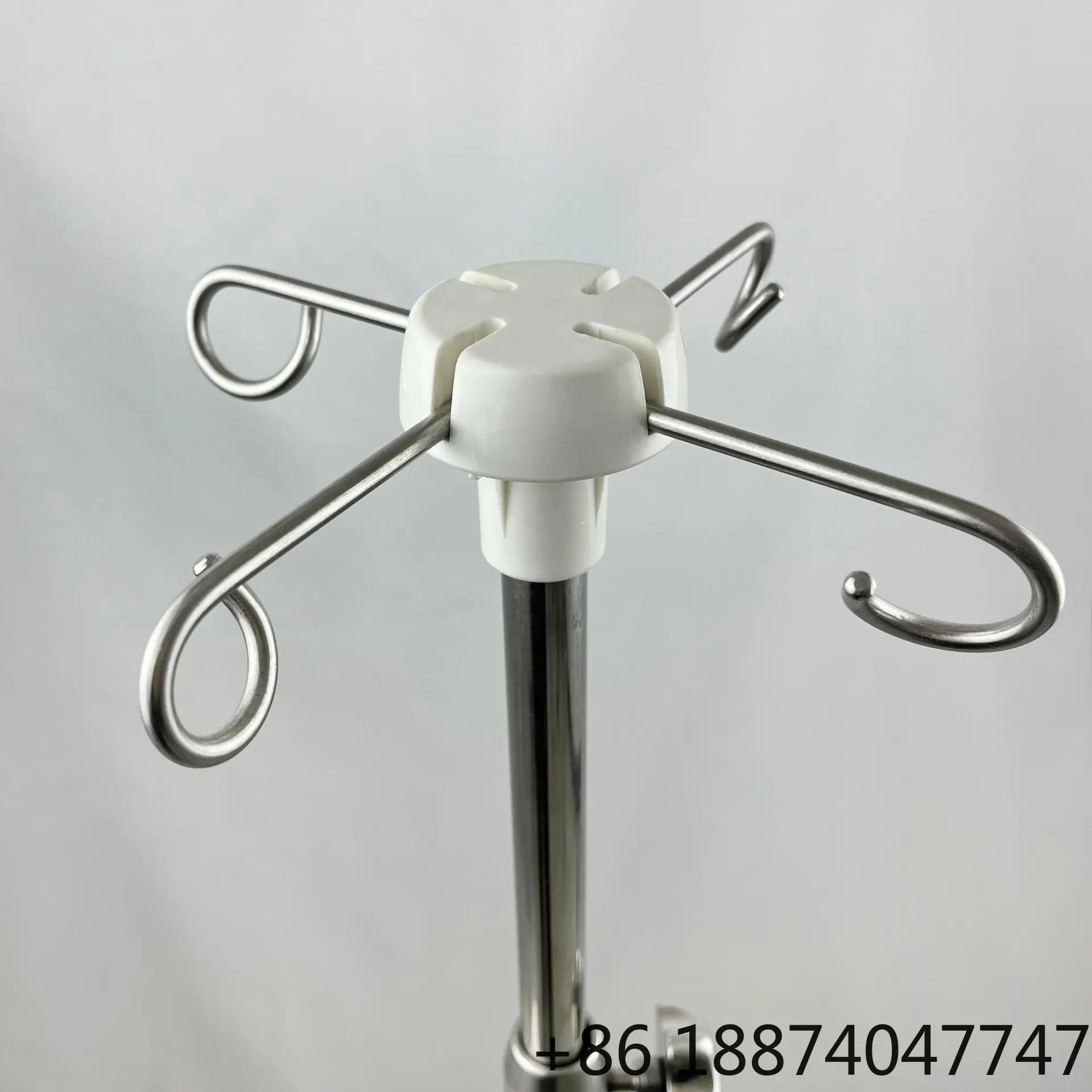 Modern Design Wholesale Movable  Stand Stainless Steel Plastic IV Pole for Hospital Beds Bedrooms Also for Hospital