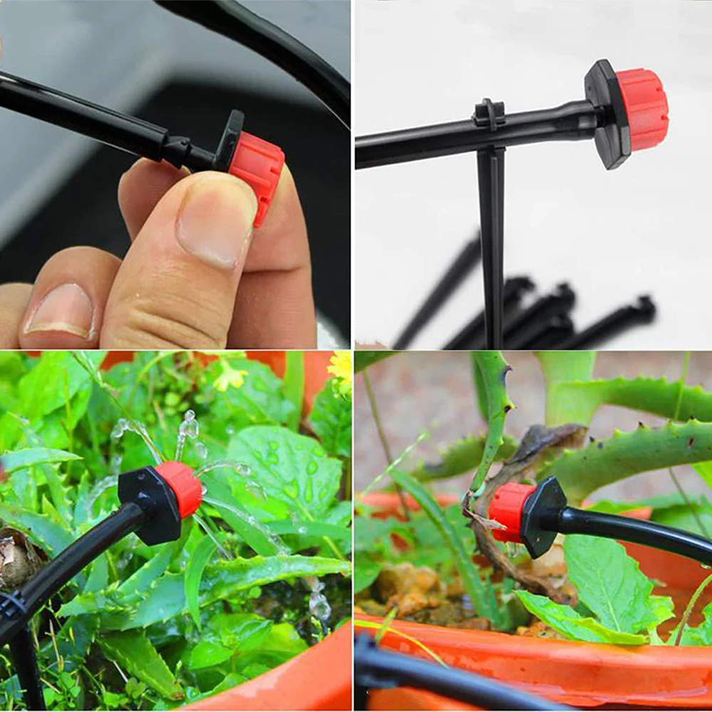 50-1000PCS Garden 4/7 Hose Stakes Fixed Stems Holder Support 11cm for Drip Irrigation 4/7mm Hose Pipe Inserting Ground