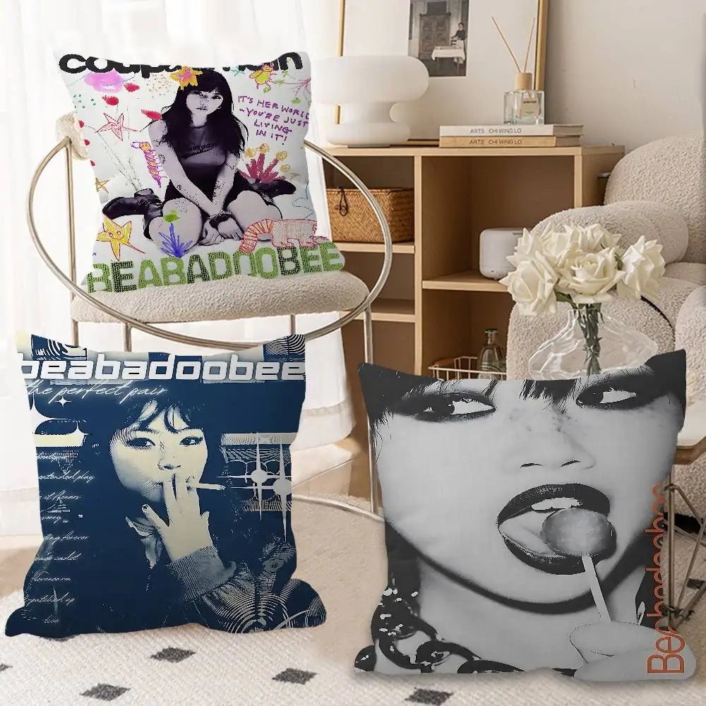 

Singer B-Beabadobee Cushion Cover Decorative Pillow Sofa Home Decor Case Pillow Cases
