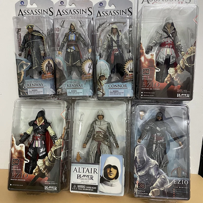 Series 4 Connor Haytham Edward Kenway Mohawk Action Figure Model Toys Creative Present For Friends Room Ornament