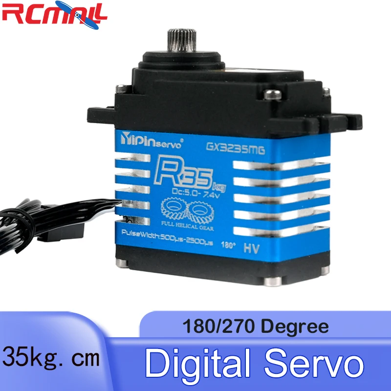 Moteur à noyau numérique en métal à couple élevé, 180/270/360 degrés, étanche Ip68 pour voiture Robot chenille 1:8 1:10 RC