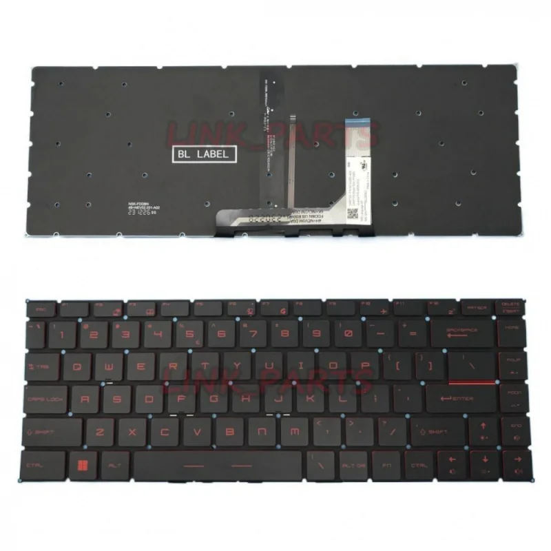 New For MSI GS65 Stealth GS65VR MS-16Q2 English Keyboard Red Backlit Replacement Laptop Keyboard