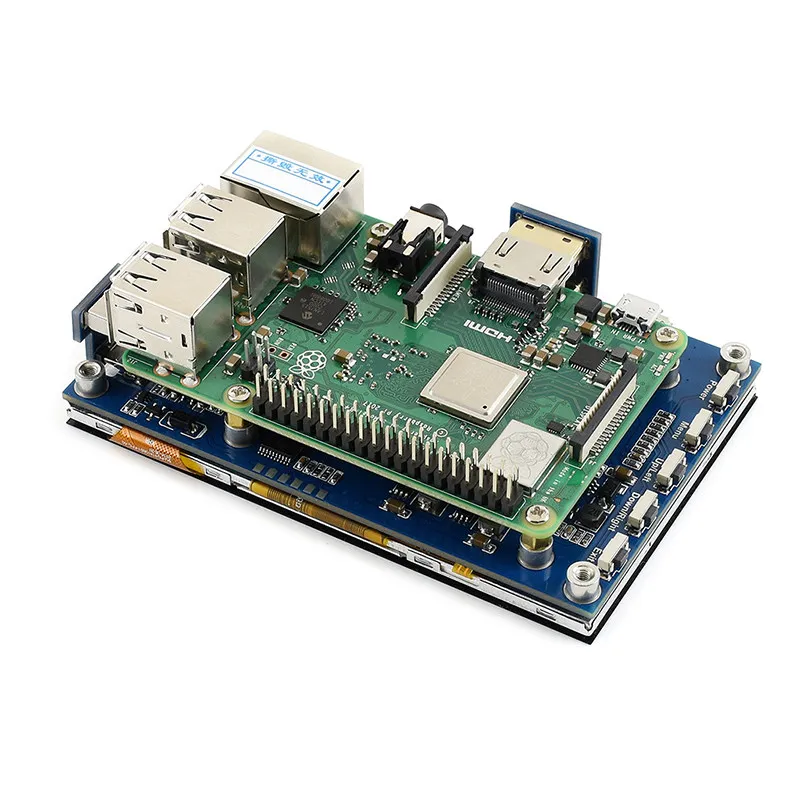 Raspberry Pi Game HAT Tela IPS de 3,5 Polegadas 480×320 com Alto-falante, Expansão de Console de Jogos Retrô para RPi A+/B+/2B/3B/3B+