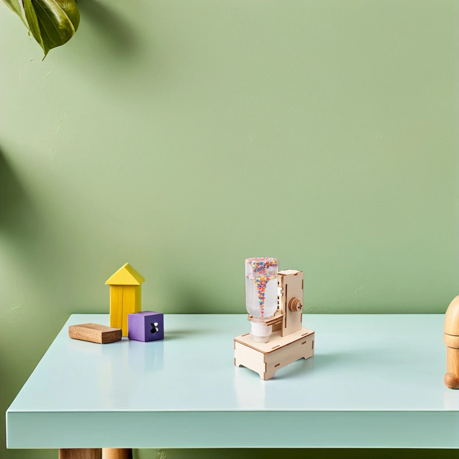 2 قطعة مجموعة تجربة العلوم تورنادو لتقوم بها بنفسك مجموعة بناء الجذعية الخشبية للأطفال مجموعة ألعاب تجربة الفيزياء لتعلم الطقس