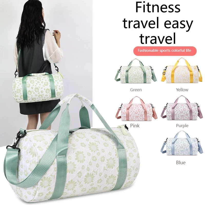 

Large Capacity Tote Travel Arrival Gym Bag for Women - Business Trip Short Travel Storage Bag Fashionable Travel Duffel Bag