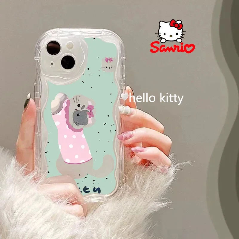 Custodia per iPhone My Melody Iphone 16/15/14/13/12/11/x/xs/xs Max Custodia per telefono donna Hello Kitty Anime per Iphone Sanrio 2025 Nuovo