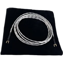 HiFi Audio Ground Cable 4Core Silver Plated LP Vinyl Speaker Amplifier Tonearm Turntable Grounding Wire