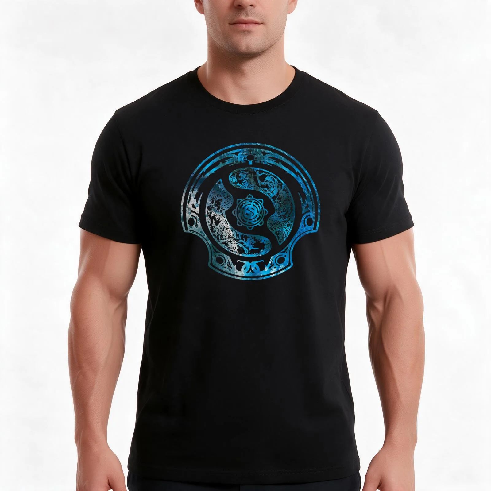 Aegis blue version T-Shirt Summer Casual Cotton Tee Oversized Streetwear Tops Vintage Graphic Print Loose Fit Short Sleeve