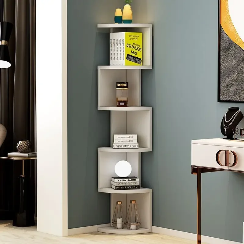 

Simple floor-to-ceiling corner cabinet, bookcase, storage shelf, bookshelf, corner cabinet, corner cabinet