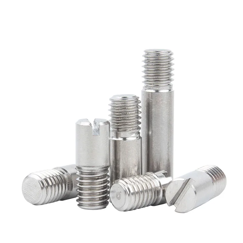 Slotted Cylindrical Pin M2 M2.5 M3 M4 M5 M6 M8 M10 304 Stainless Steel External Thread Locating Pins GB878 Dowel